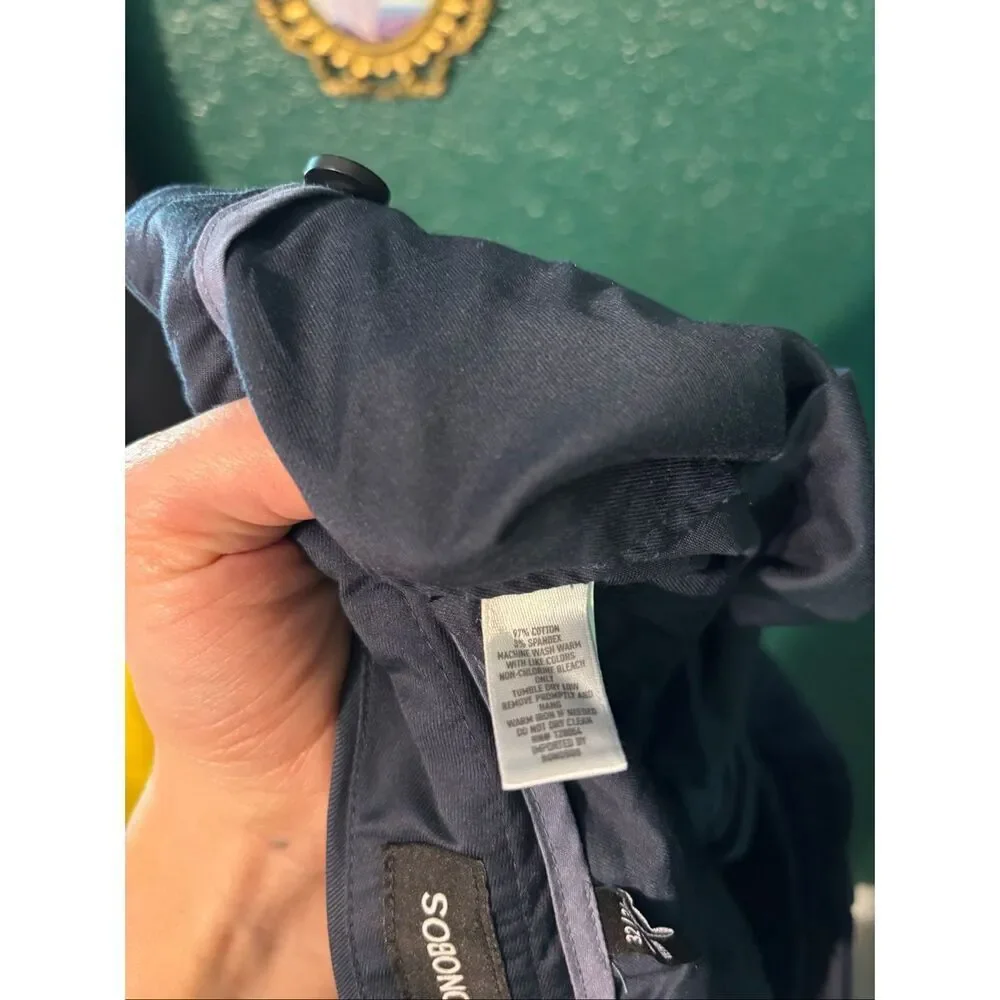 Mens Dark Blue Monday Bonobos Pants Size 32x34